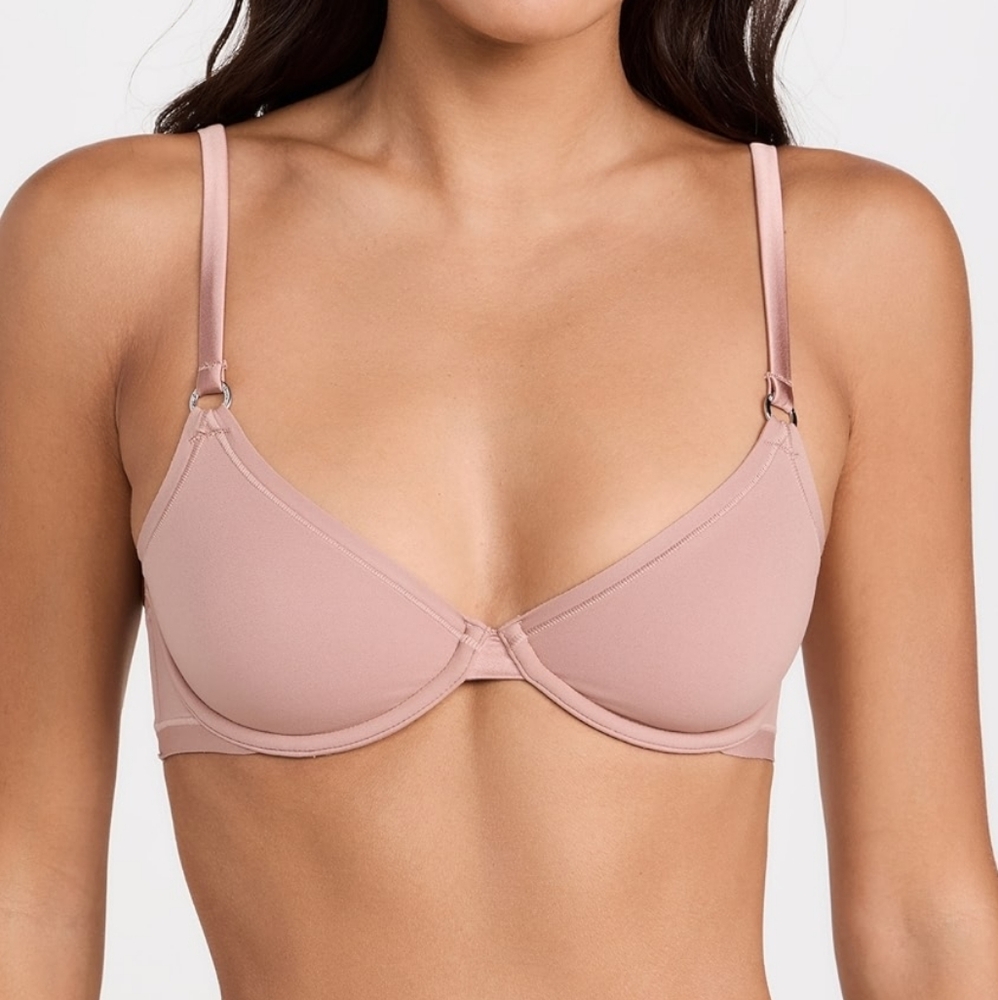 NWT Fleur Du Mal Le Stretch Micro Demo Bra, 34B, Tan